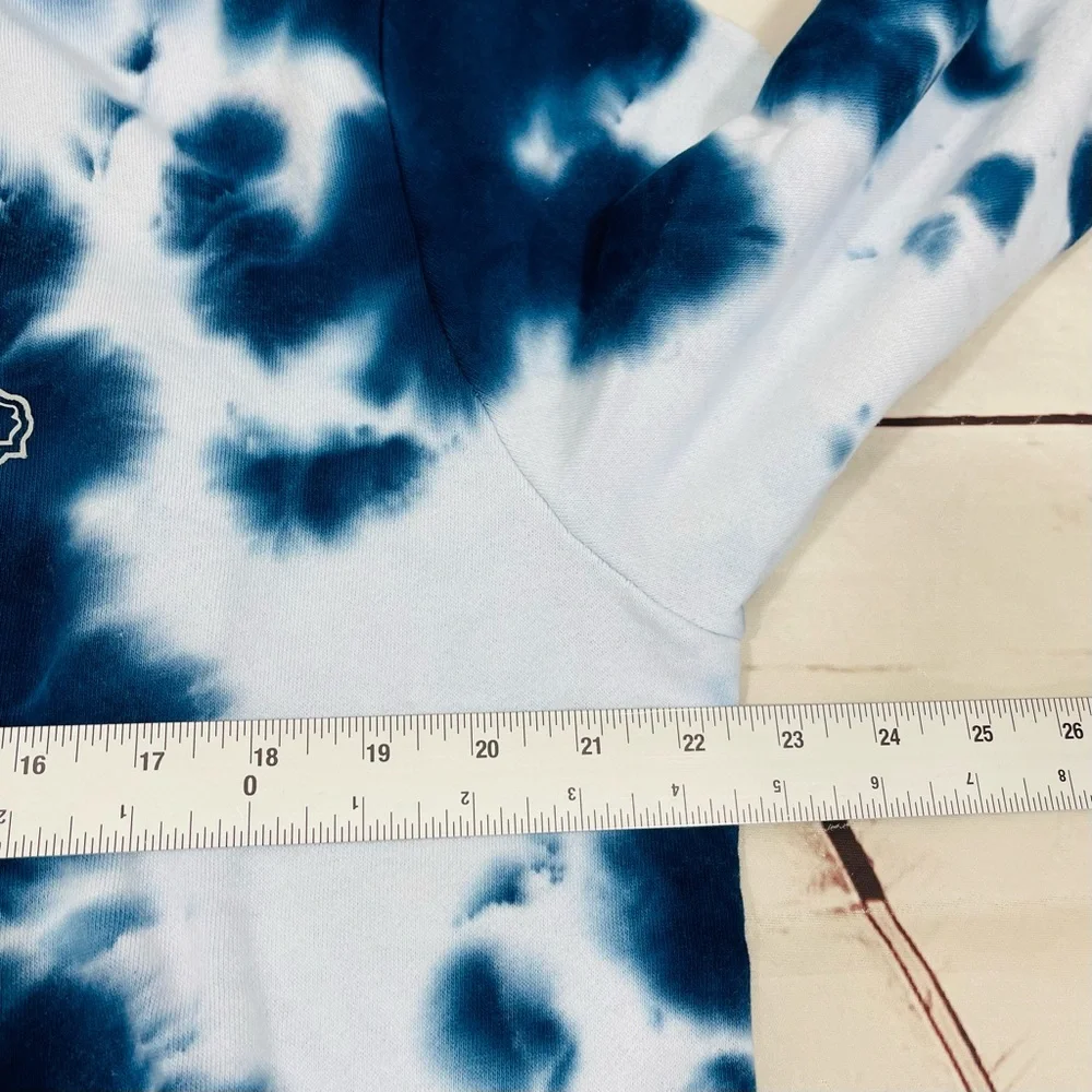 True Religion Sweatshirt Men's Size XL Blue‎ Tie Dye Buddha Crewneck